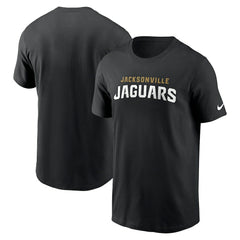 Jacksonville Jaguars Primetime Wordmark Essential T-Shirt Black - Nike