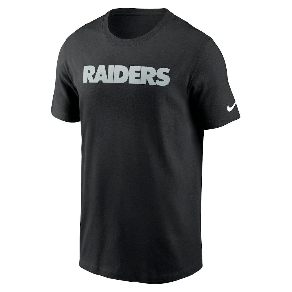 Las Vegas Raiders Primetime Wordmark Essential T-Shirt Black - Nike