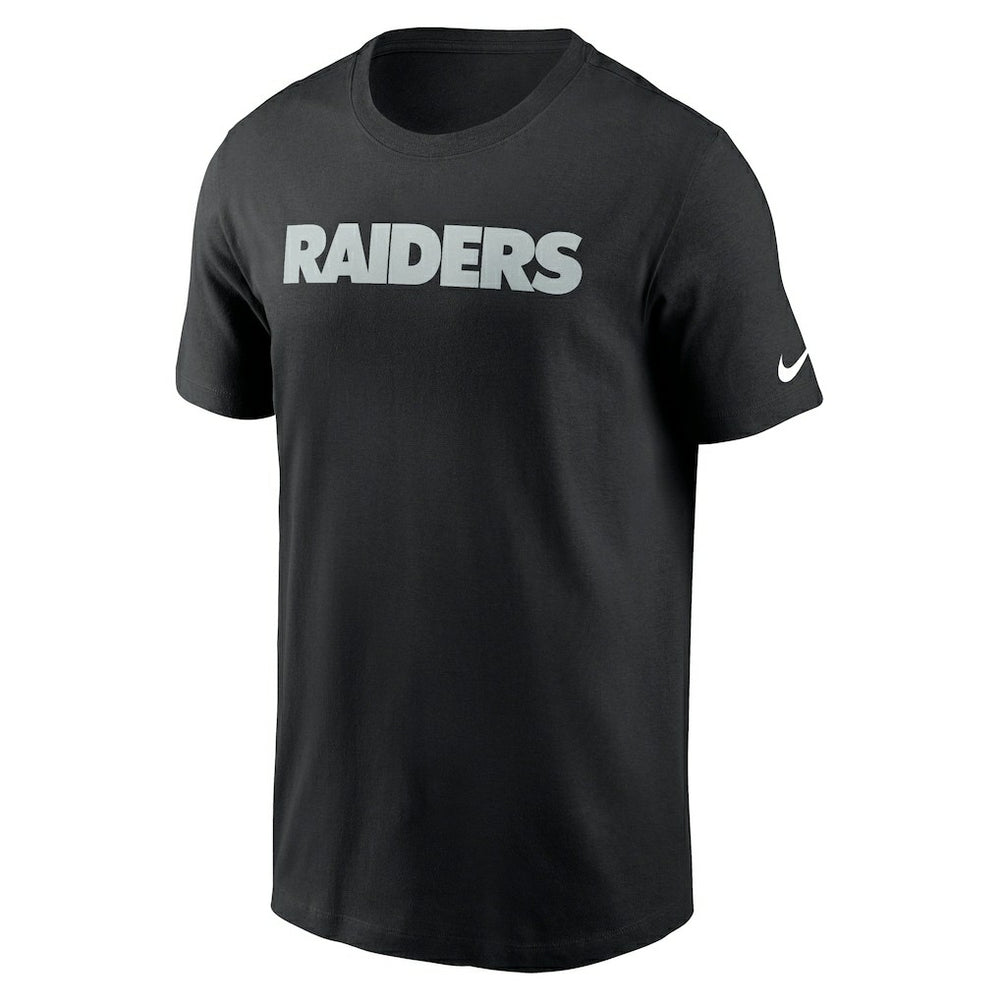 Las Vegas Raiders Primetime Wordmark Essential T-Shirt Black - Nike