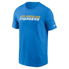Los Angeles Chargers Primetime Wordmark Essential T-Shirt Powder Blue - Nike