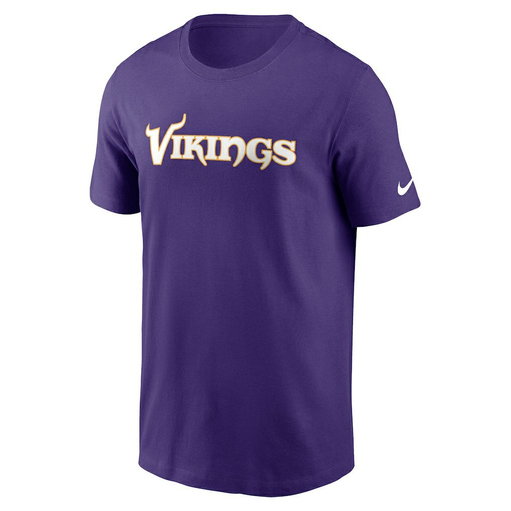Minnesota Vikings Primetime Wordmark Essential T-Shirt Purple - Nike