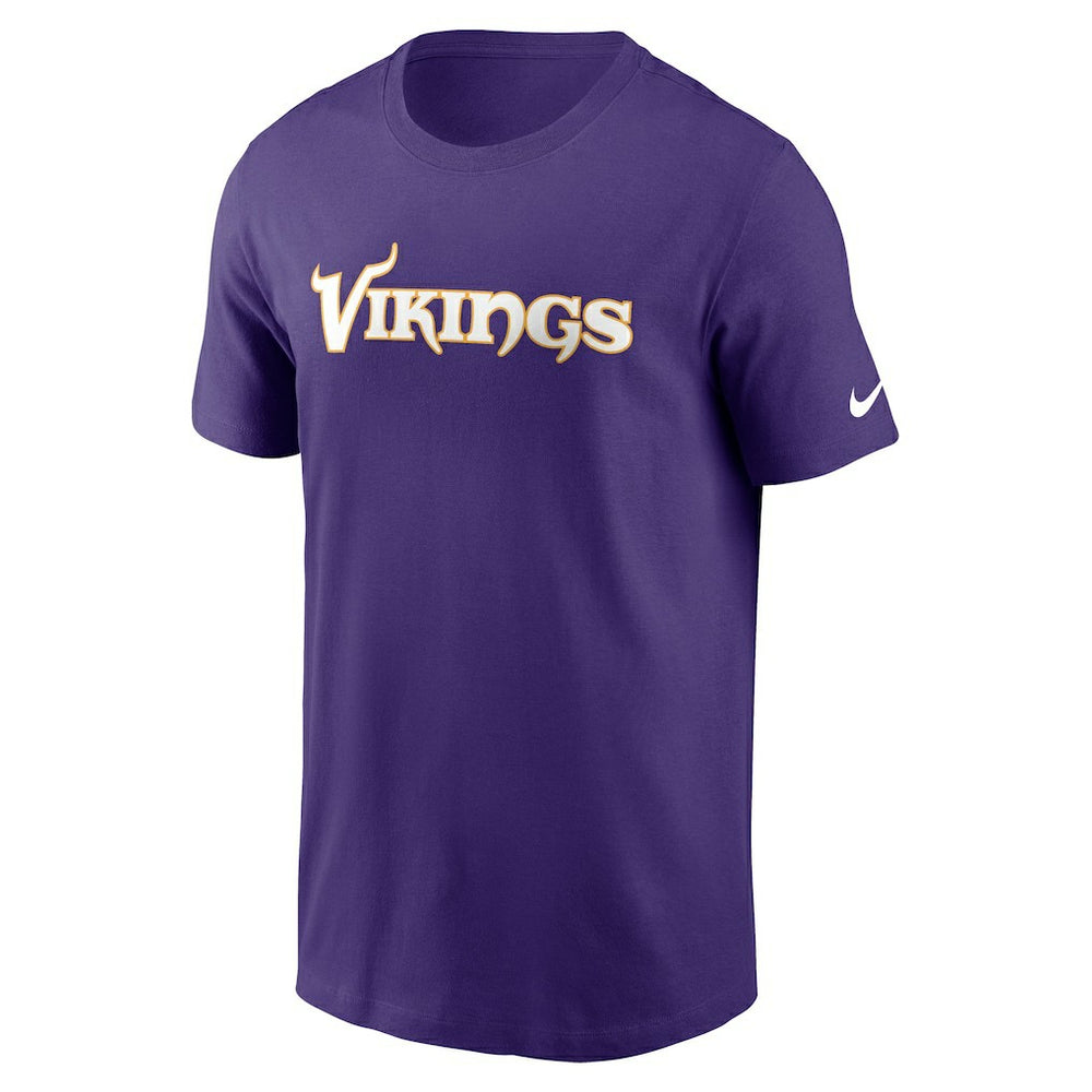 Minnesota Vikings Primetime Wordmark Essential T-Shirt Purple - Nike