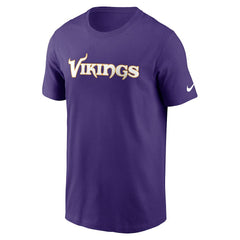 Minnesota Vikings Primetime Wordmark Essential T-Shirt Purple - Nike