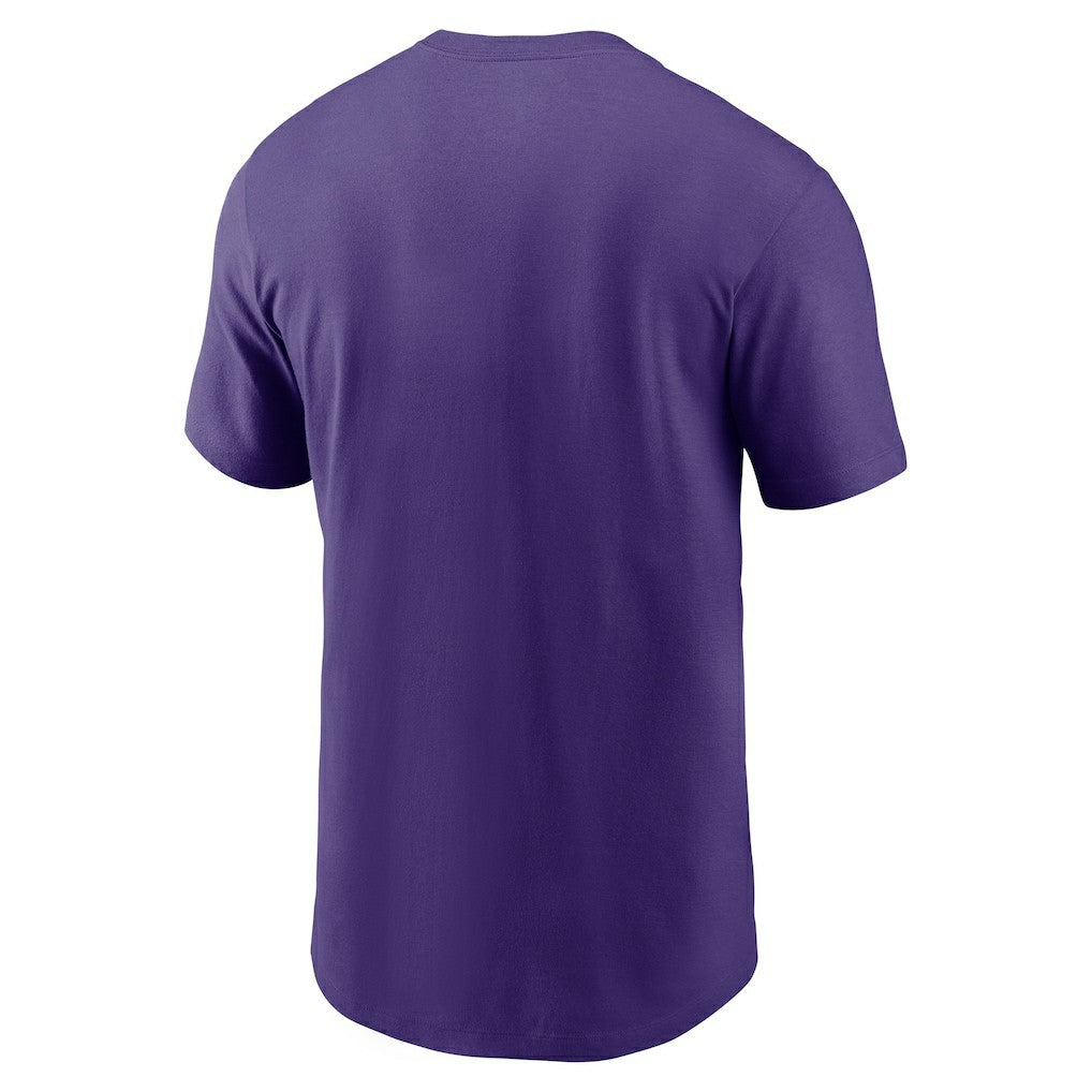 Minnesota Vikings Primetime Wordmark Essential T-Shirt Purple - Nike