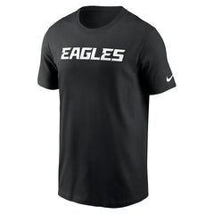 Philadelphia Eagles Primetime Wordmark Essential T-Shirt Black - Nike