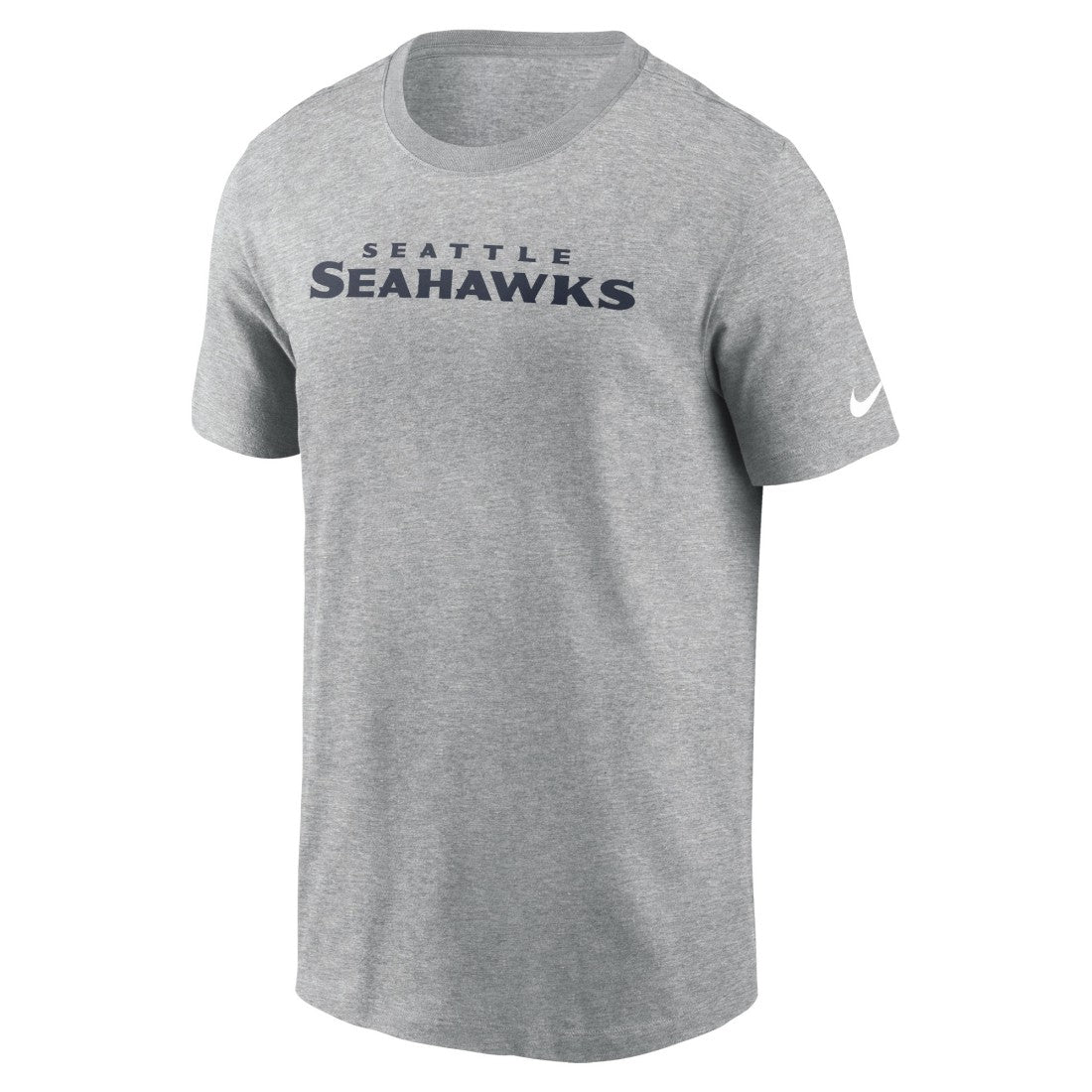 Seattle Seahawks Primetime Wordmark Essential T-Shirt Heather Gray - Nike