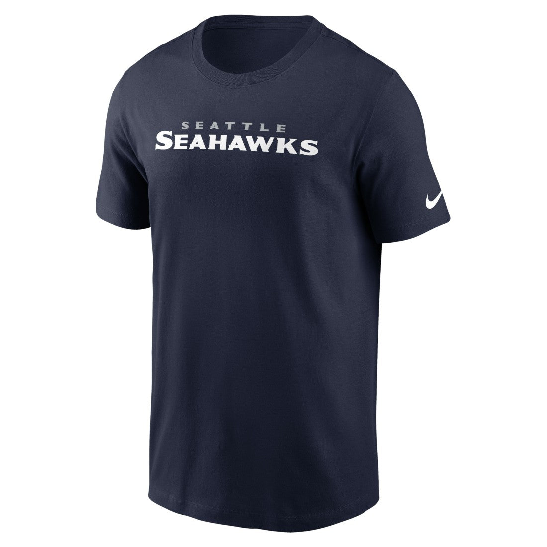 Seattle Seahawks Primetime Wordmark Essential T-Shirt College Navy - Nike