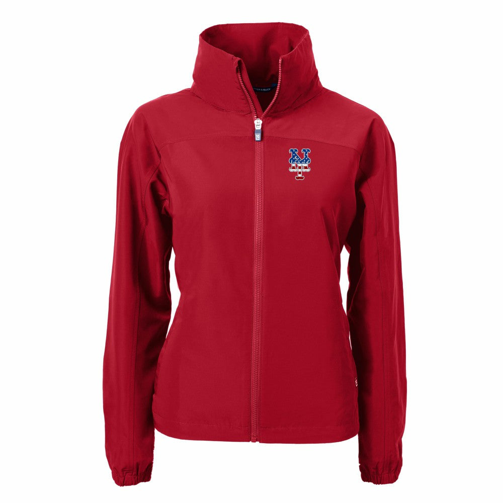 New York Mets Cutter & Buck Women's Charter Eco Recycled Full-Zip Jacket Online