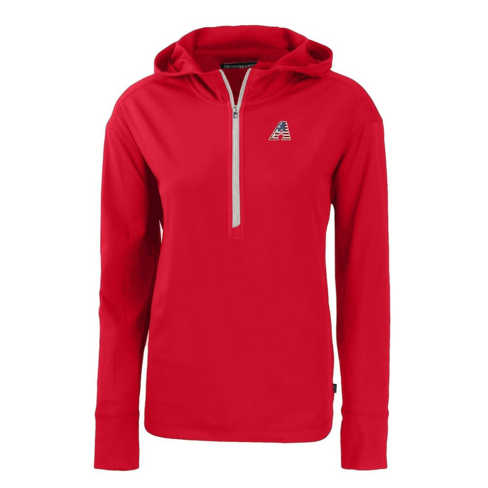 Arizona Diamondbacks Cutter & Buck Women's Daybreak Eco Recycled Half-Zip Hoodie Clearance