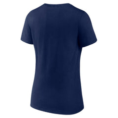Columbus Blue Jackets - Women's Slapshot V-Neck T-Shirt Navy
