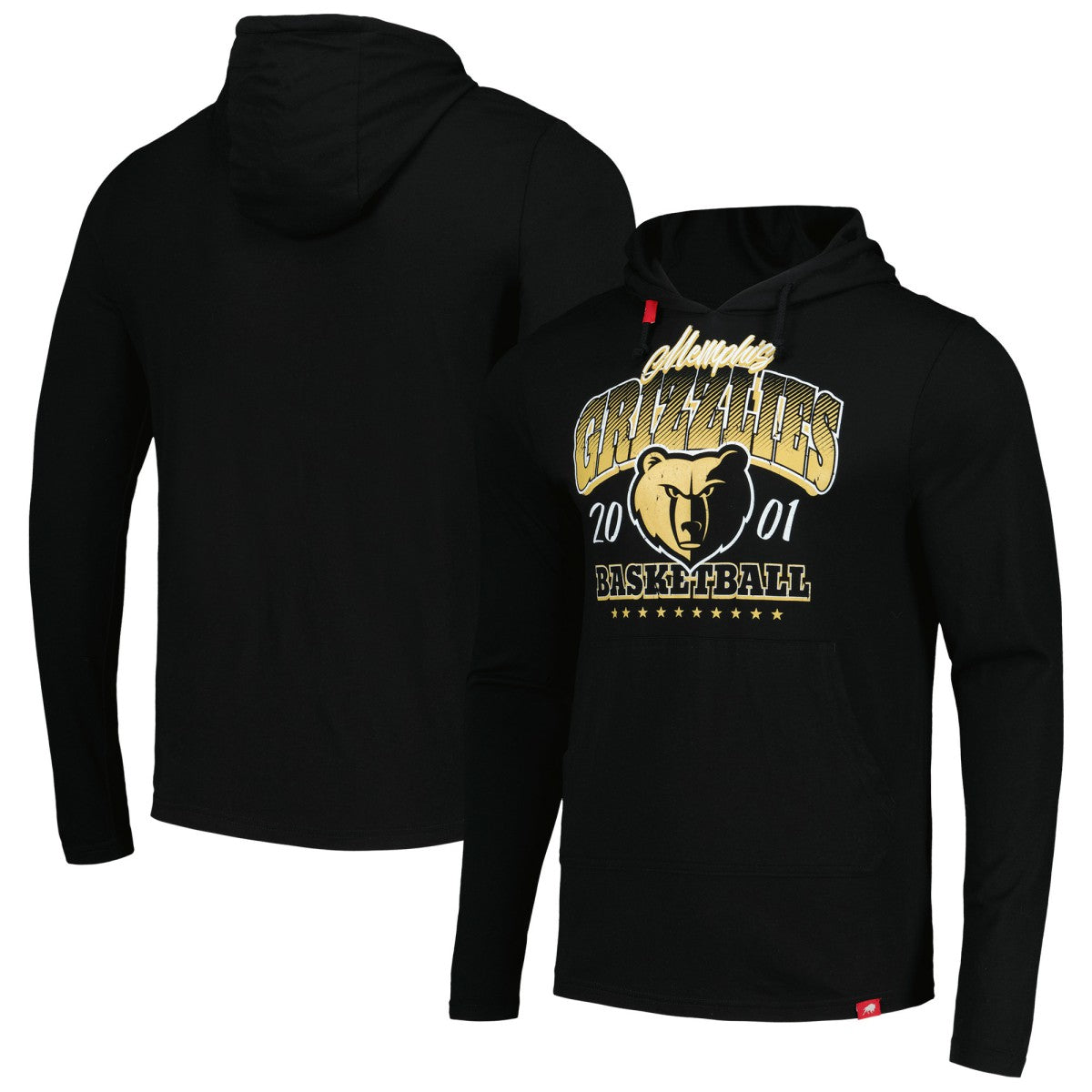 NBA - Memphis Grizzlies Sportiqe Unisex Rowan Tri-Blend Pullover Hoodie - Black