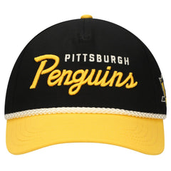 Pittsburgh Penguins American Needle Roscoe Washed Twill Adjustable Hat Black/Gold