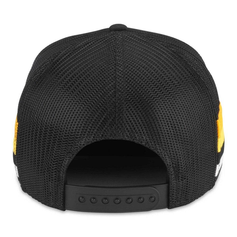 Pittsburgh Penguins American Needle HotFoot Stripes Trucker Adjustable Hat Black