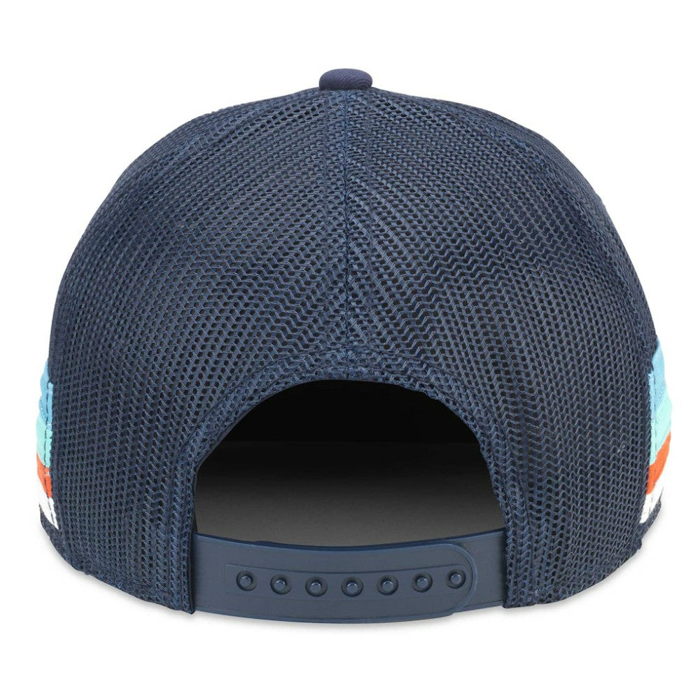 Seattle Kraken American Needle HotFoot Stripes Trucker Adjustable Hat Deep Sea Blue