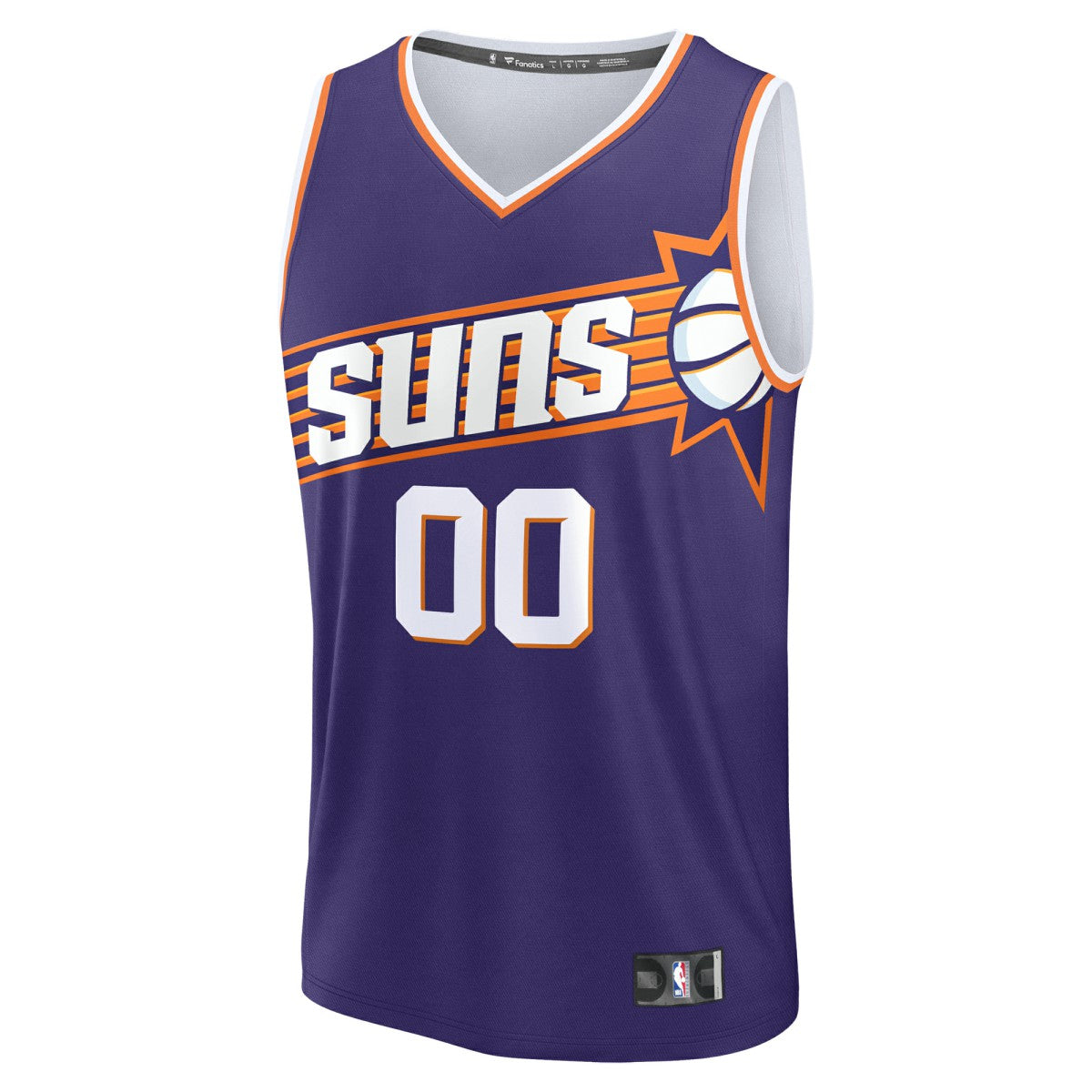 Fanatics - Phoenix Suns Youth Fast Break Custom Replica Jersey - Purple - Icon Edition