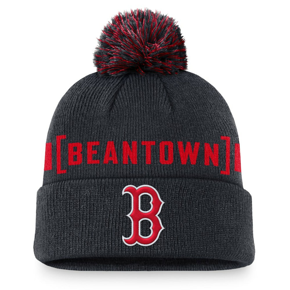 Boston Red Sox Nike Hometown Peak Cuffed Knit Hat with Pom Online