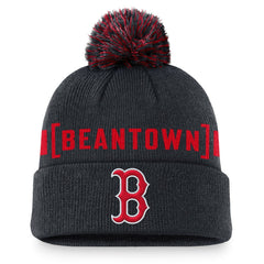 Boston Red Sox Nike Hometown Peak Cuffed Knit Hat with Pom Online
