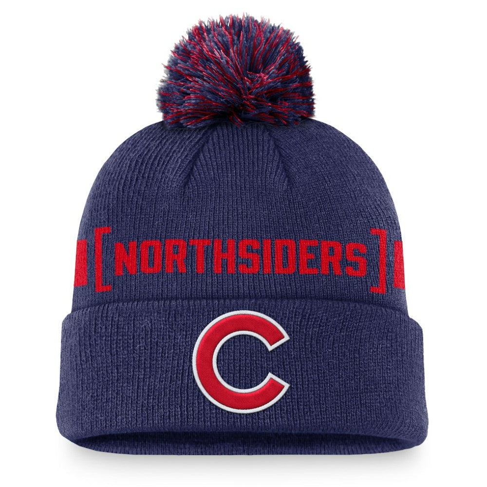 Chicago Cubs Nike Hometown Peak Cuffed Knit Hat with Pom for sale