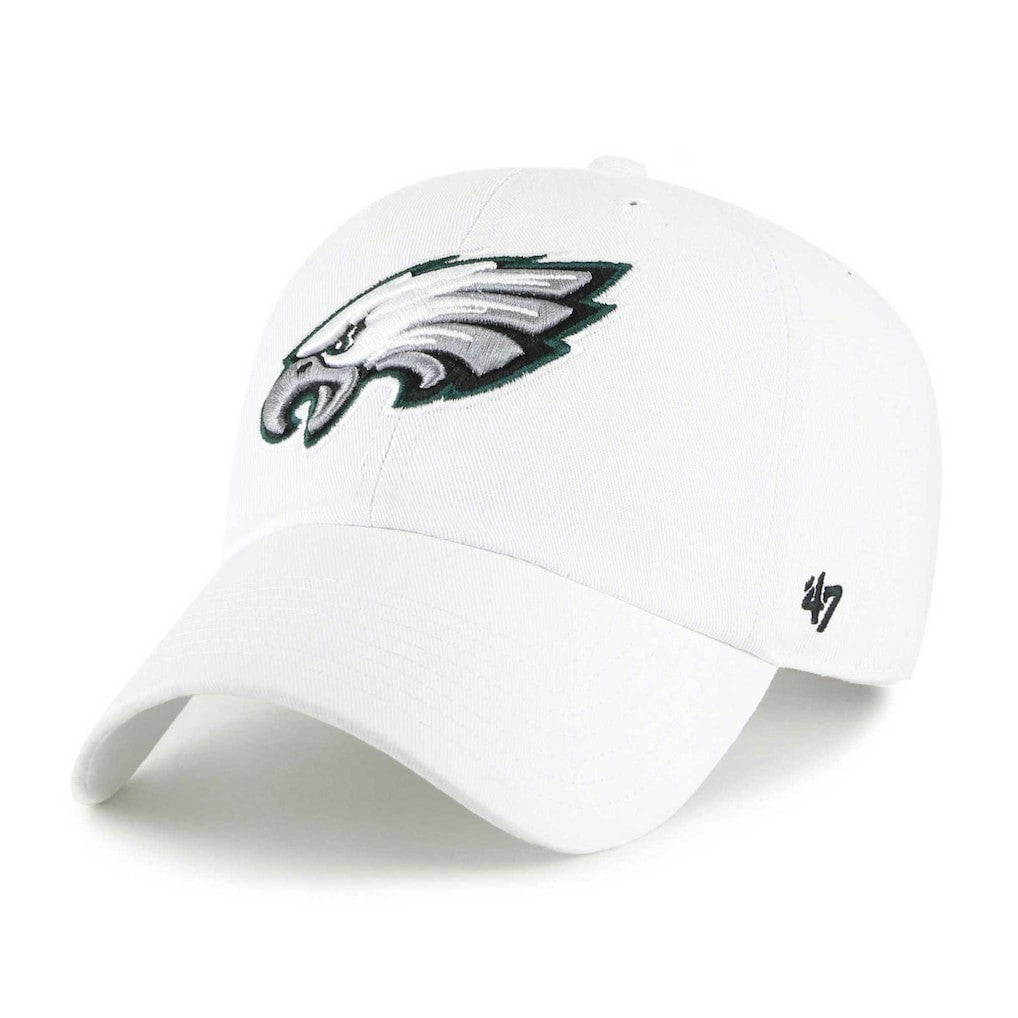 Philadelphia Eagles '47 Clean Up Adjustable Hat White - 47 brand