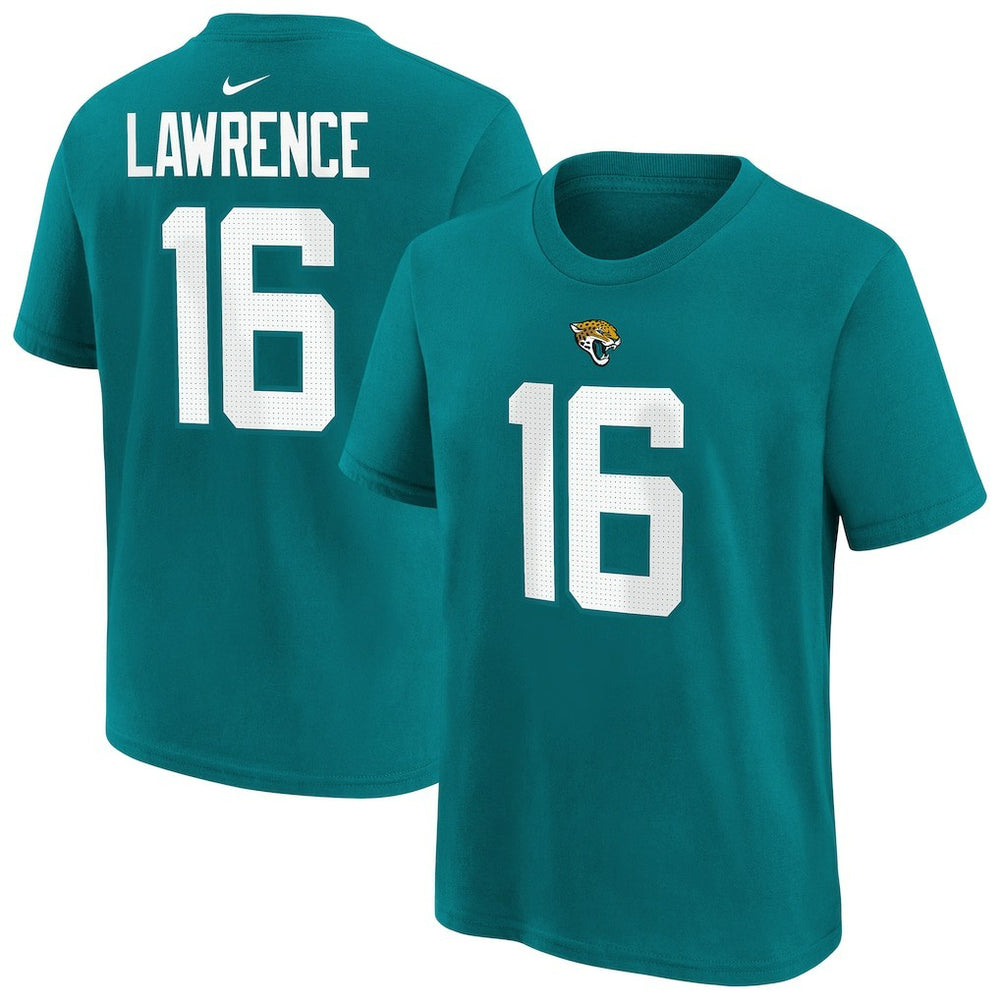 Trevor Lawrence Jacksonville Jaguars Youth Player Name & Number T-Shirt Teal - Nike