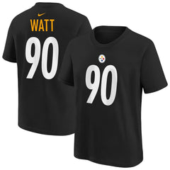 T.J. Watt Pittsburgh Steelers Youth Player Name & Number T-Shirt Black - Nike