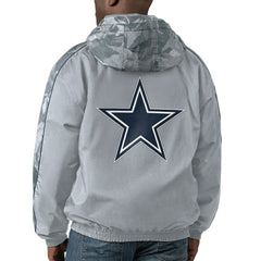 Dallas Cowboys Starter Throwback Thursday Night Lights Hoodie Full-Zip Jacket Silver - NFL