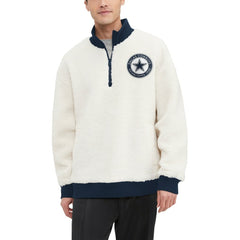 Dallas Cowboys Tommy Hilfiger Jordan Sherpa Quarter-Zip Jacket White - NFL