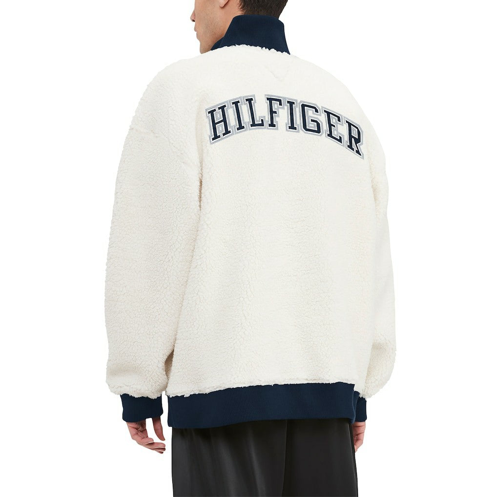 Dallas Cowboys Tommy Hilfiger Jordan Sherpa Quarter-Zip Jacket White - NFL