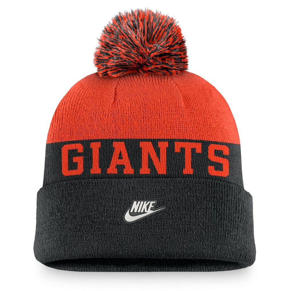 San Francisco Giants Nike Rewind Peak Cuffed Knit Hat with Pom for sale