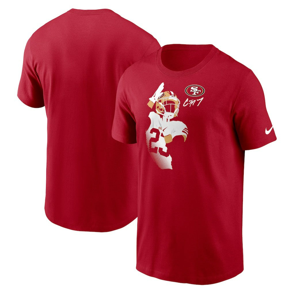 Christian McCaffrey San Francisco 49ers Player Graphic T-Shirt Scarlet - Nike