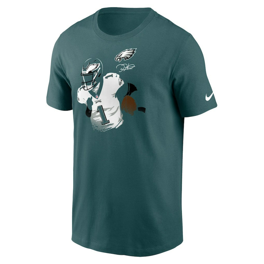 Jalen Hurts Philadelphia Eagles Player Graphic T-Shirt Midnight Green - Nike