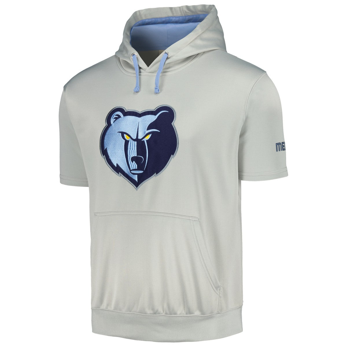 Fanatics - Memphis Grizzlies Short Sleeve Pullover Hoodie - Silver/Light Blue