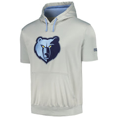 Fanatics - Memphis Grizzlies Short Sleeve Pullover Hoodie - Silver/Light Blue