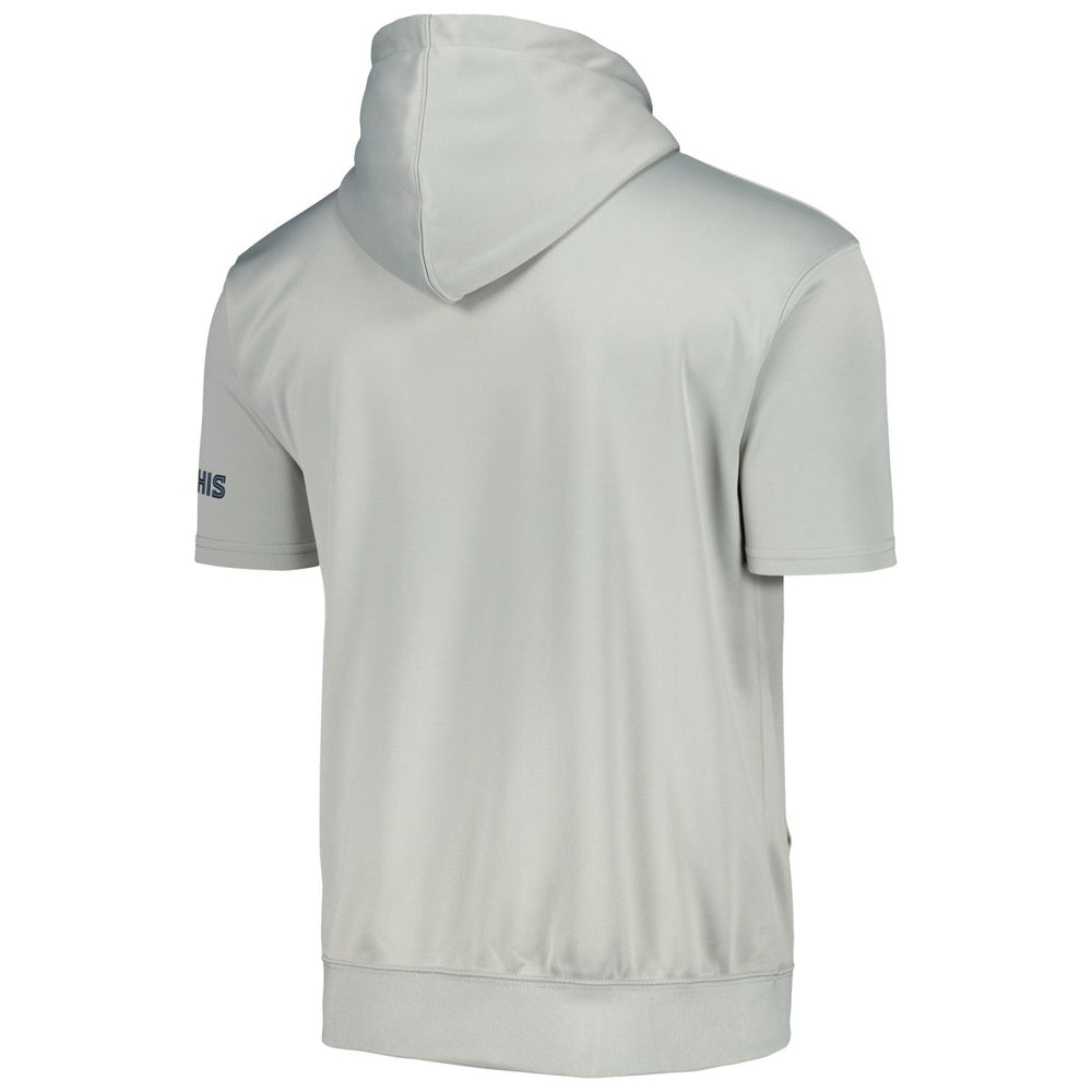 Fanatics - Memphis Grizzlies Short Sleeve Pullover Hoodie - Silver/Light Blue