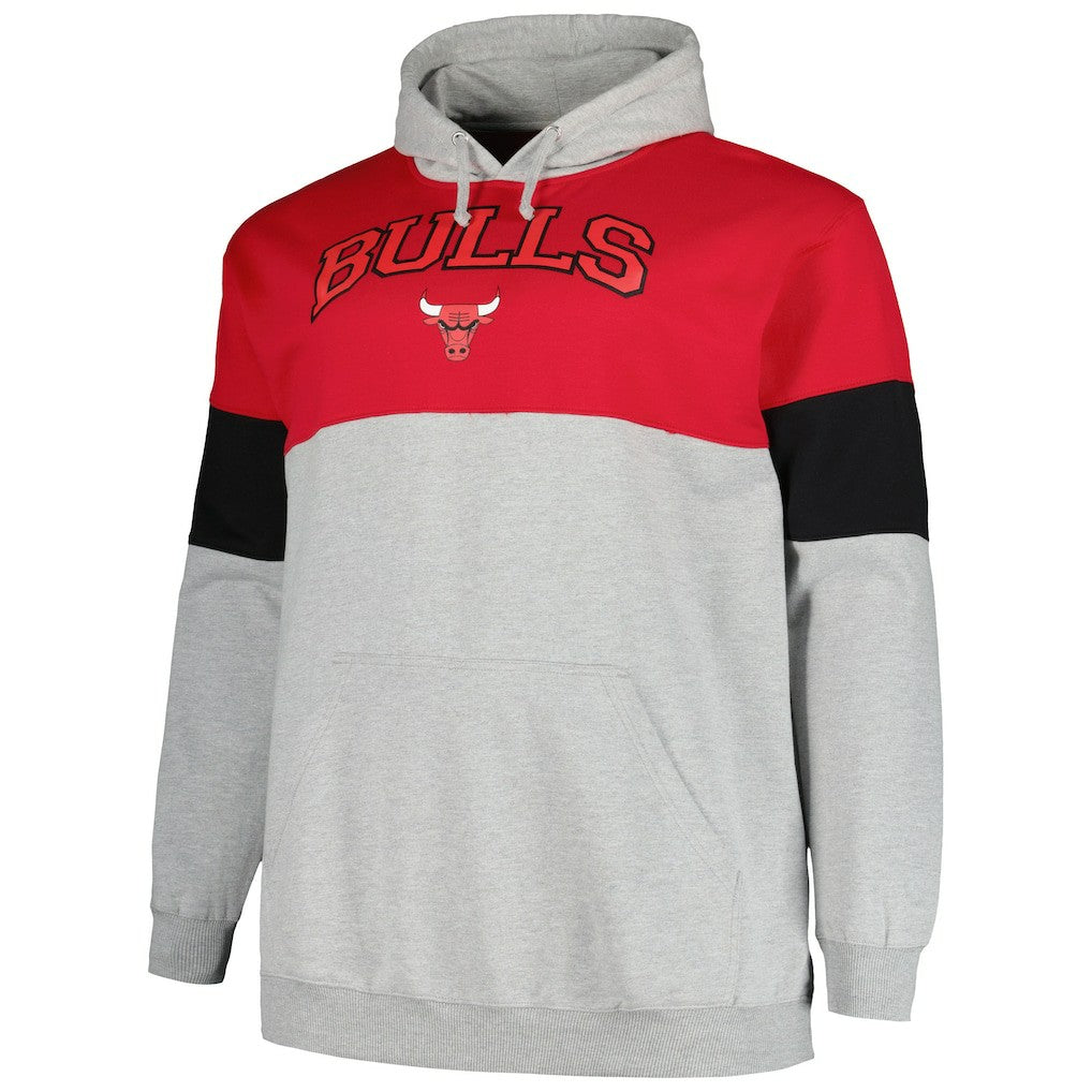 Fanatics - Chicago Bulls Big & Tall Pullover Hoodie - Red/Black