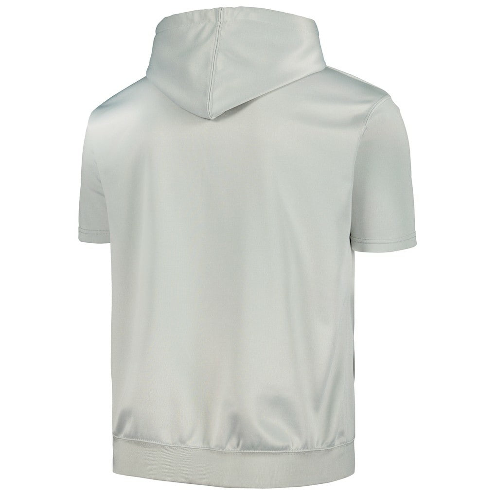 Fanatics - Brooklyn Nets Short Sleeve Pullover Hoodie - Silver/White