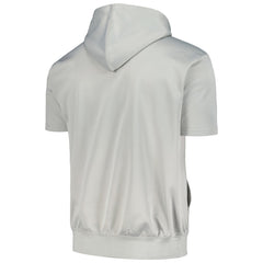 Fanatics - Phoenix Suns Short Sleeve Pullover Hoodie - Silver/Orange