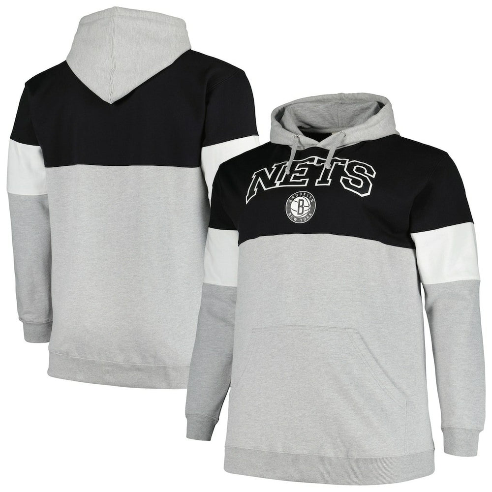 Fanatics - Brooklyn Nets Big & Tall Pullover Hoodie - Black/White