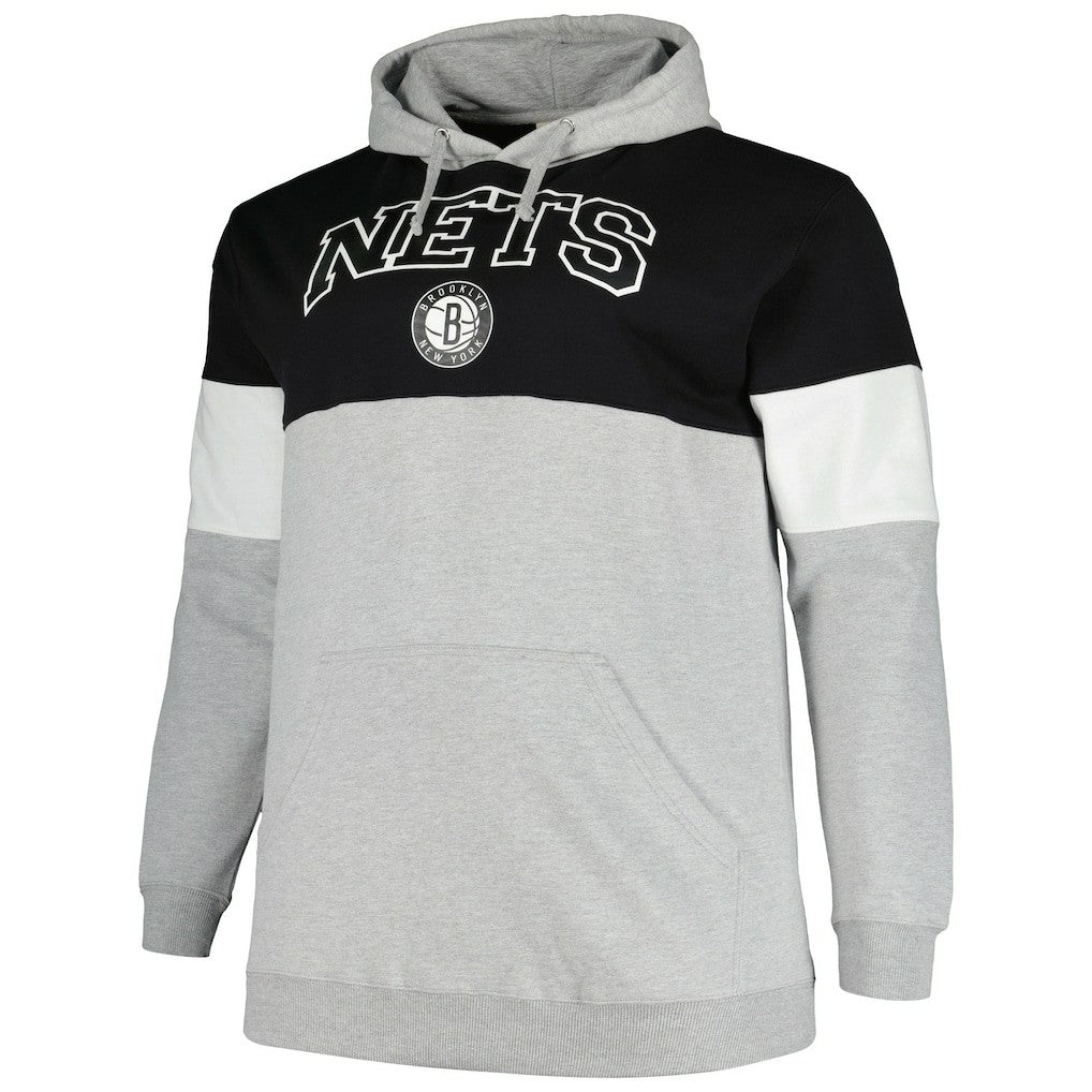 Fanatics - Brooklyn Nets Big & Tall Pullover Hoodie - Black/White