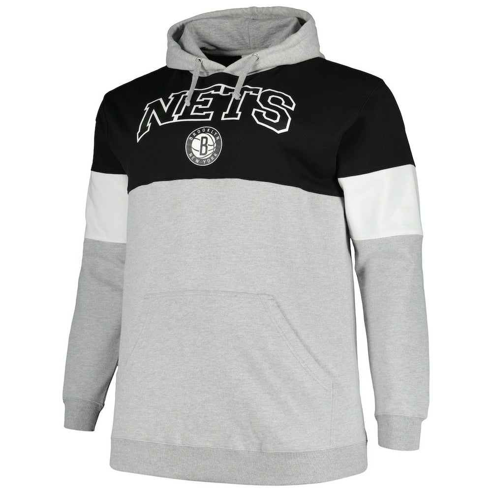 Fanatics - Brooklyn Nets Big & Tall Pullover Hoodie - Black/White