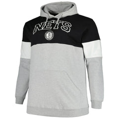 Fanatics - Brooklyn Nets Big & Tall Pullover Hoodie - Black/White