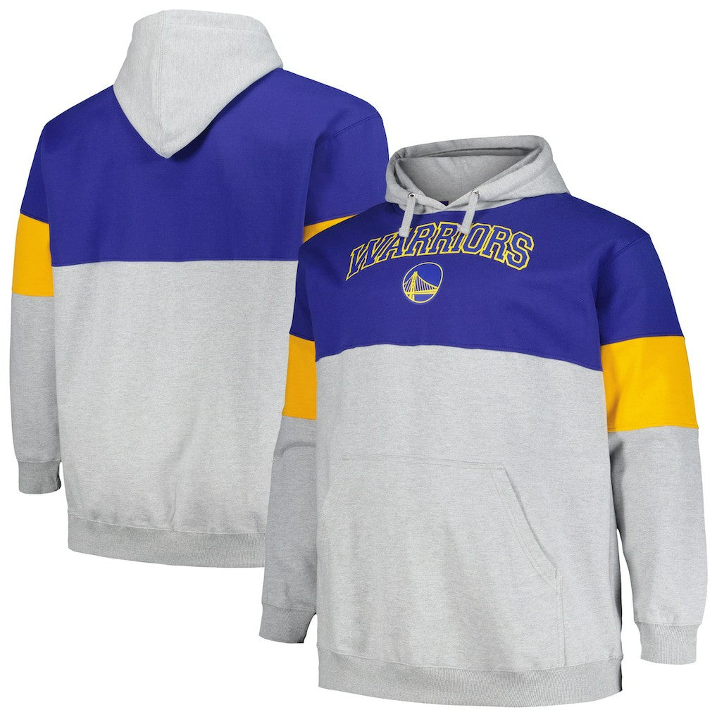 Fanatics - Golden State Warriors Big & Tall Pullover Hoodie - Royal/Gold