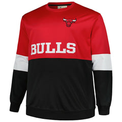 Fanatics - Chicago Bulls Big & Tall Split Pullover Sweatshirt - Red/Black
