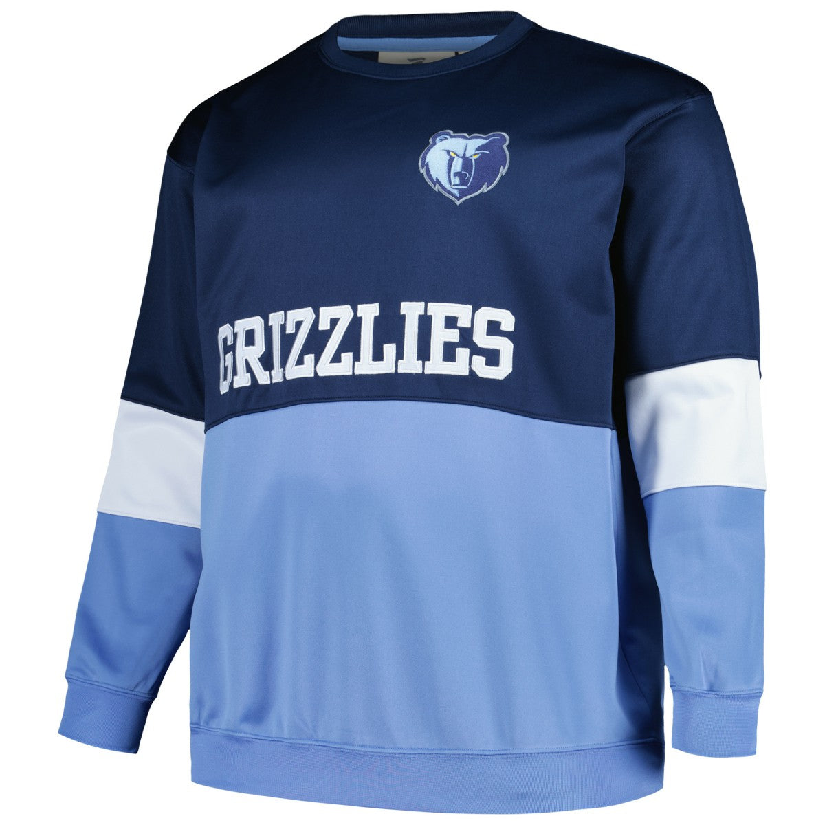 Fanatics - Memphis Grizzlies Big & Tall Split Pullover Sweatshirt - Navy/Light Blue