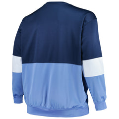 Fanatics - Memphis Grizzlies Big & Tall Split Pullover Sweatshirt - Navy/Light Blue