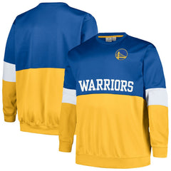 Fanatics - Golden State Warriors Big & Tall Split Pullover Sweatshirt - Royal/Gold