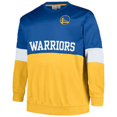 Fanatics - Golden State Warriors Big & Tall Split Pullover Sweatshirt - Royal/Gold