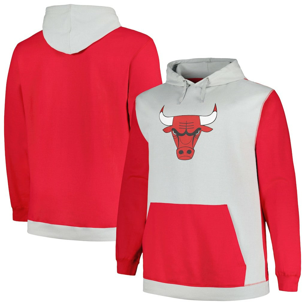 Fanatics - Chicago Bulls Big & Tall Primary Arctic Pullover Hoodie - Red/Silver
