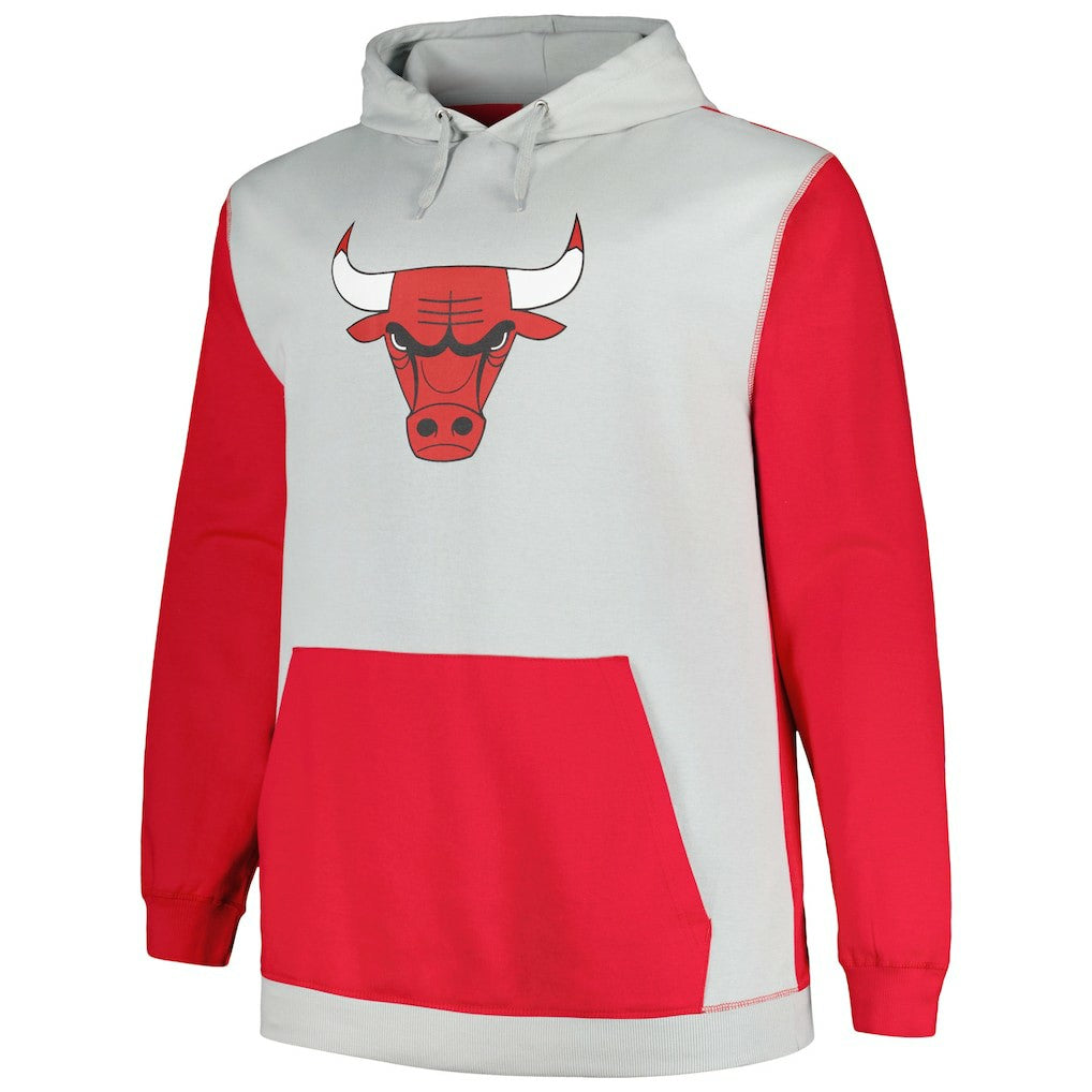 Fanatics - Chicago Bulls Big & Tall Primary Arctic Pullover Hoodie - Red/Silver