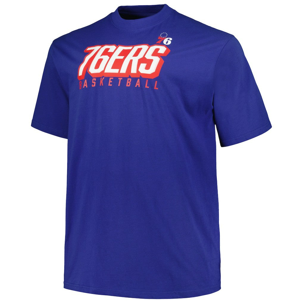 Fanatics - Philadelphia 76ers Big & Tall Short Sleeve & Long Sleeve T-Shirt Set - Royal/Red